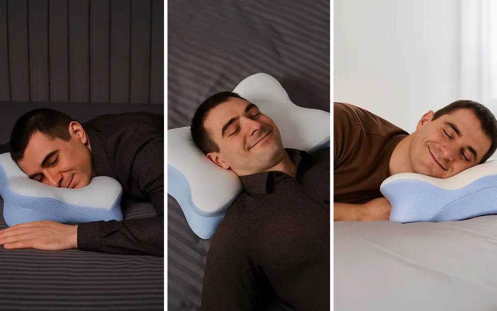 Woman sleeping on Derila Ergo pillow