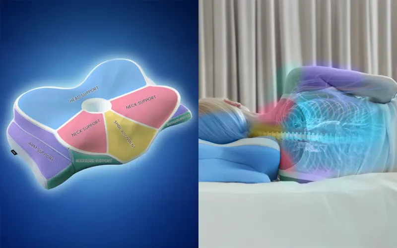 Derila Ergo butterfly pillow support zones